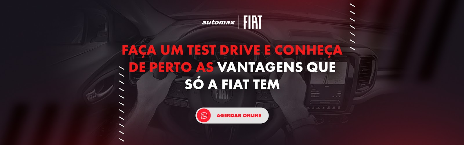 Banner para agendamento de test drive na Automax