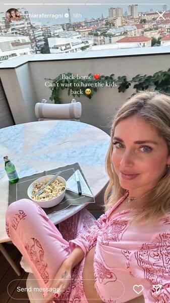 Historias de Instagram de Chiara Ferragni