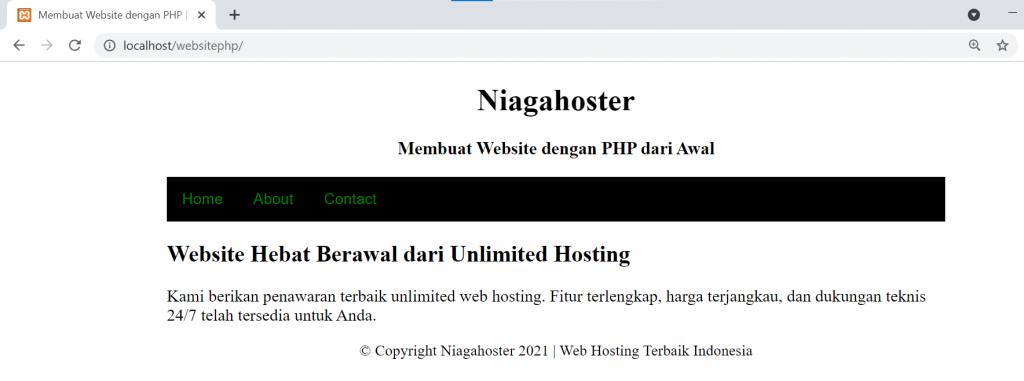 cara membuat website menggunakan php langkah 7.1