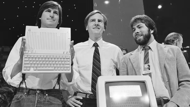 Early day of Apple manufacturing, circa 1976.