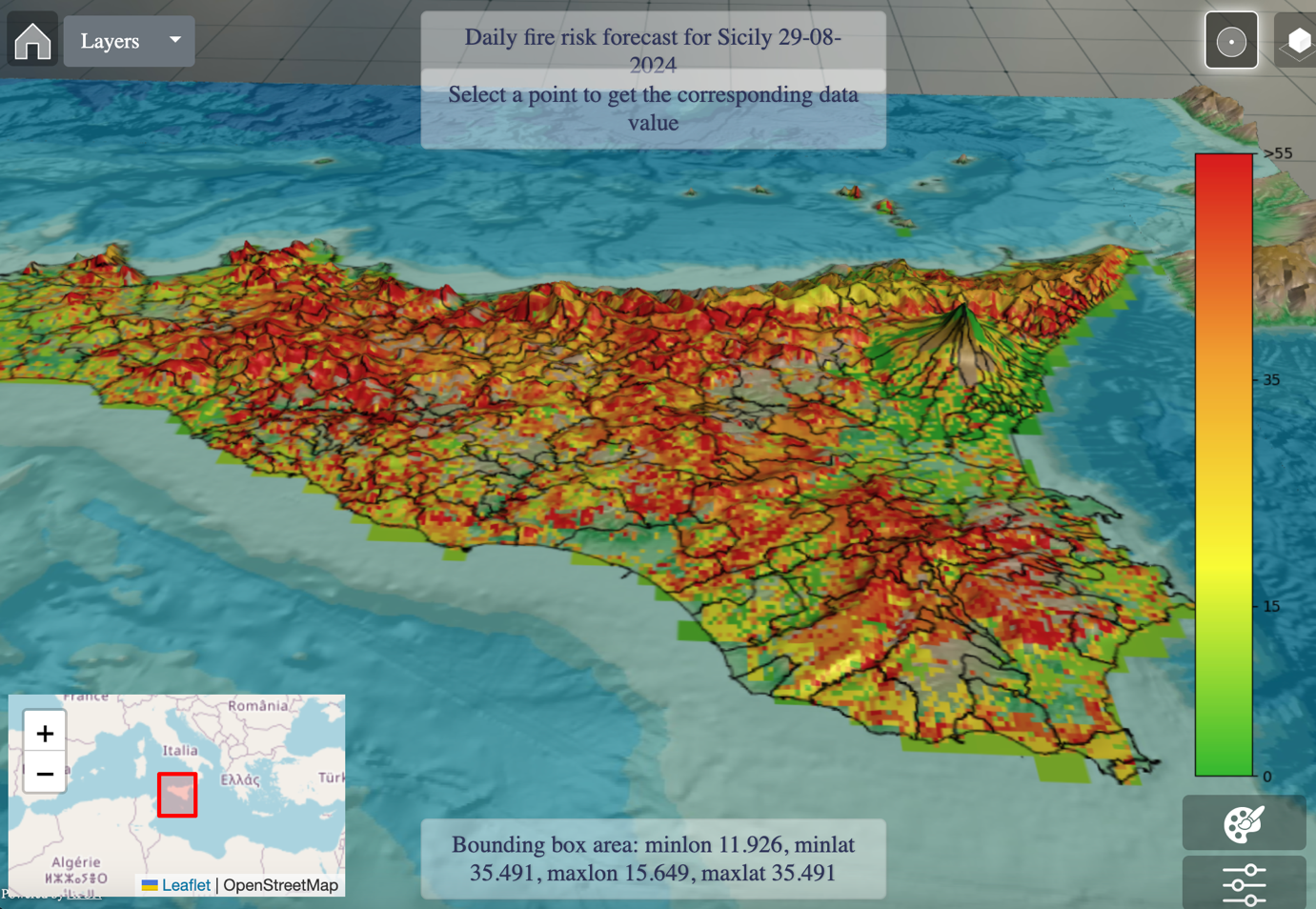 A map of sicily with red and yellow colored spots

AI-generated content may be incorrect.