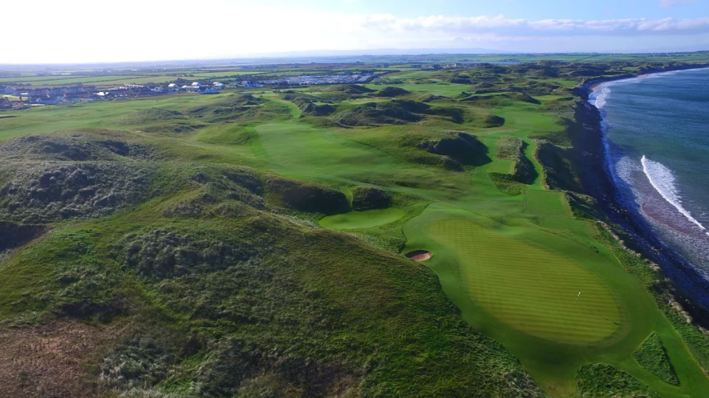 aerial view of ballybunion golf club