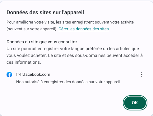 Connaître les sites qui cherchent à collecter des informations sur notre navigation web