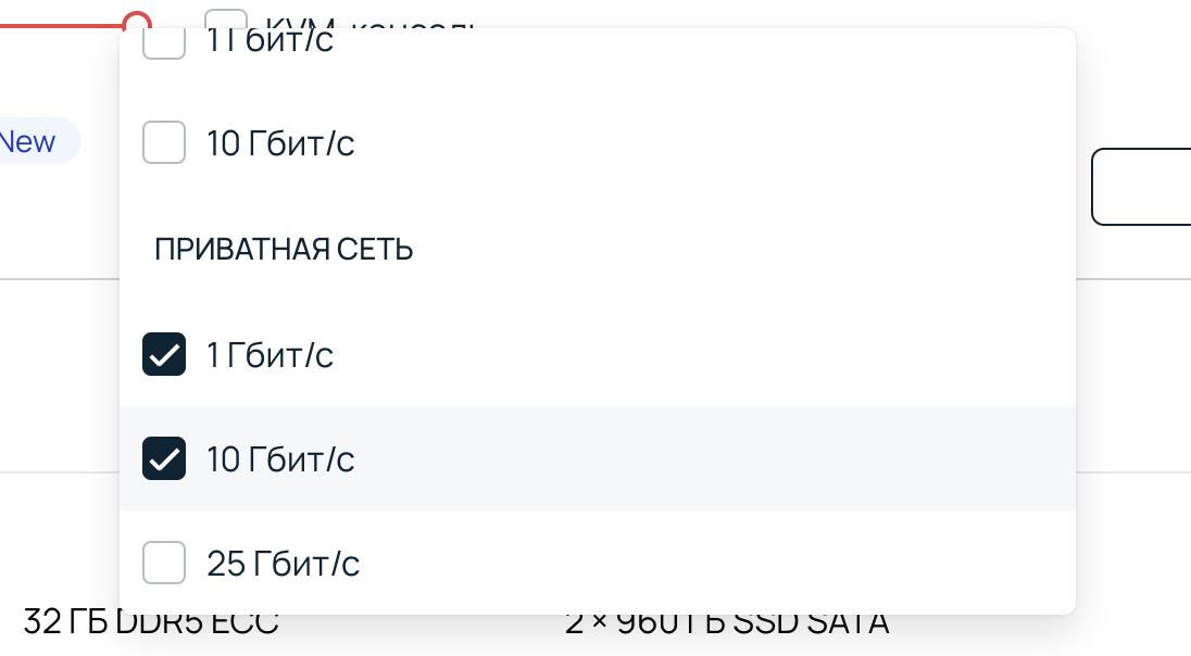 Выбирает 1Гбит/с и 10Гбит/с.
