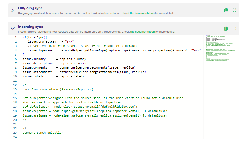 Servicenow sync rules