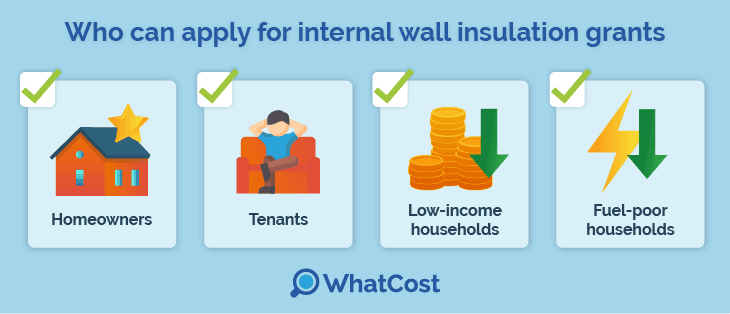 who can apply for internal wall insulation grants