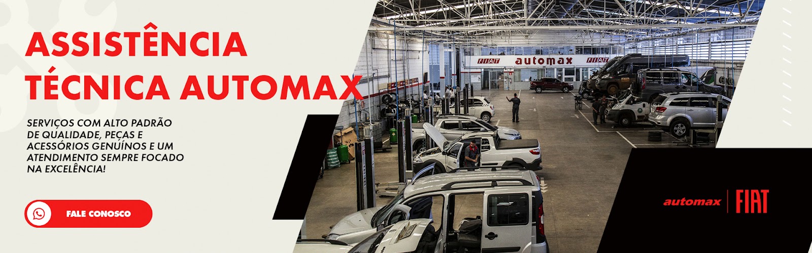 Banner para contato com assistência técnica da Automax