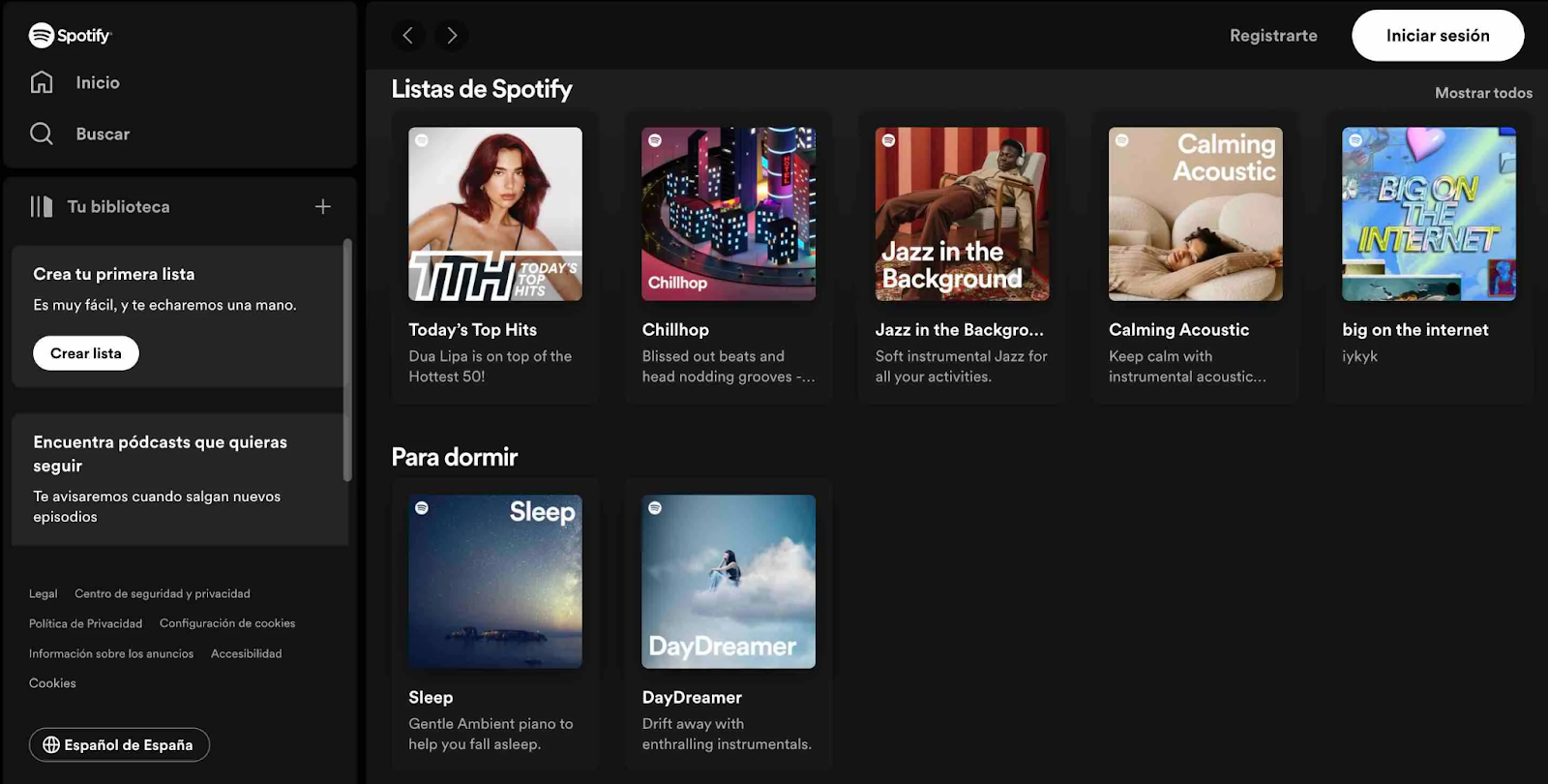 A screenshot highlighting Spotify's UI