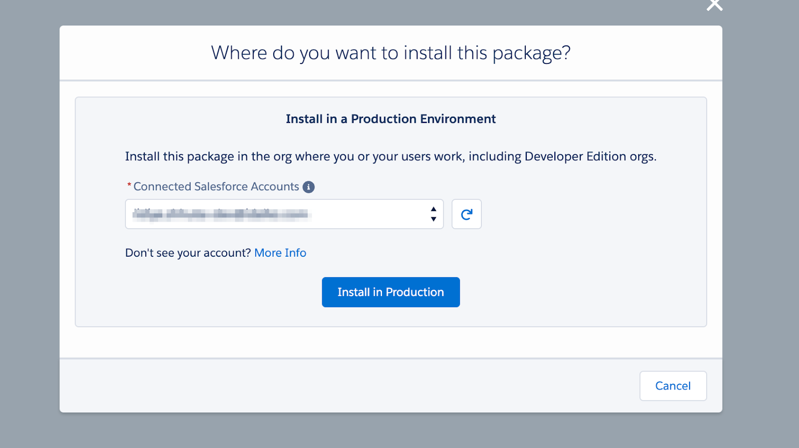 Install Exalate for Salesforce in production