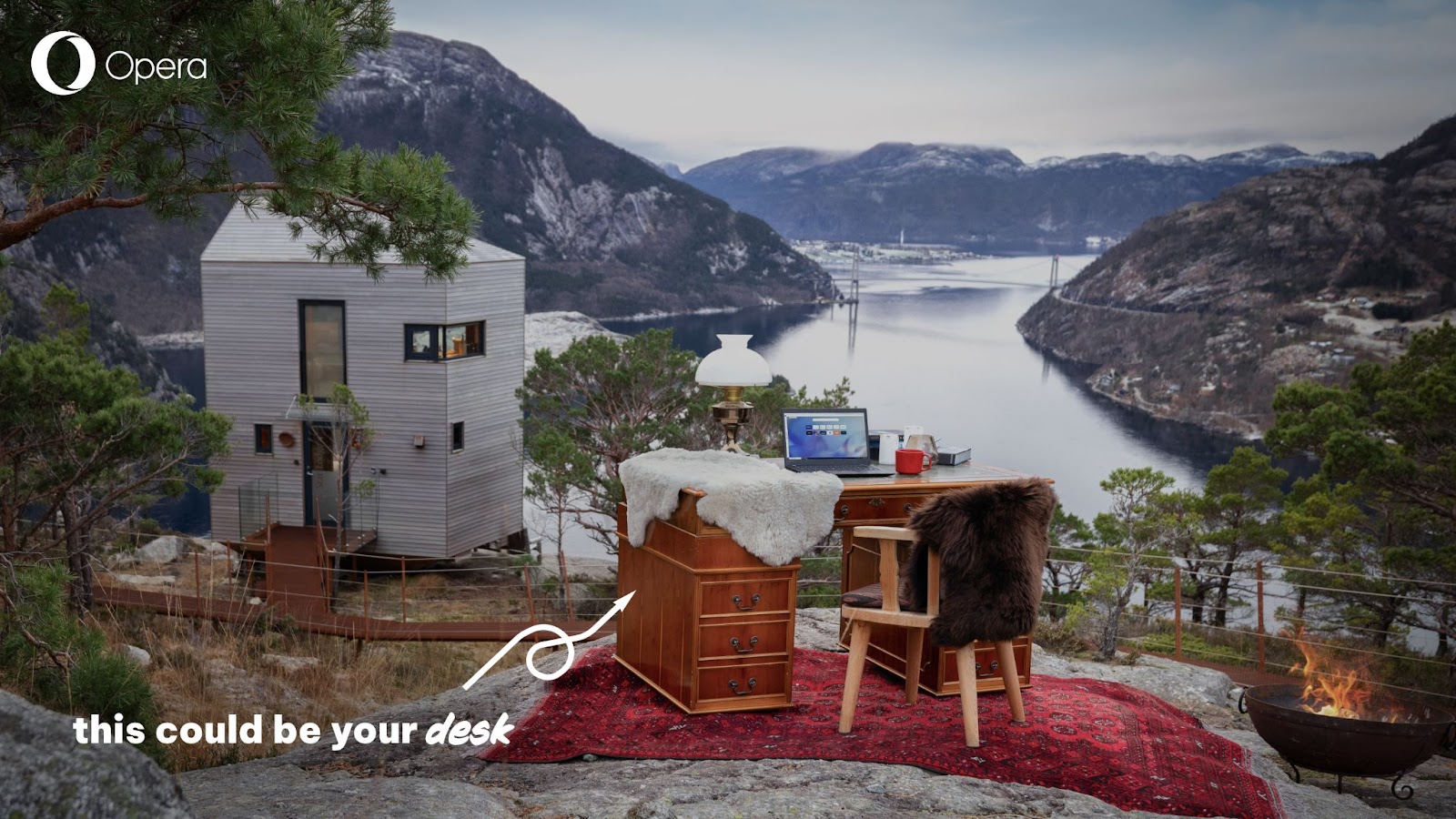 Este podría ser tu escritorio hygge en Noruega.
