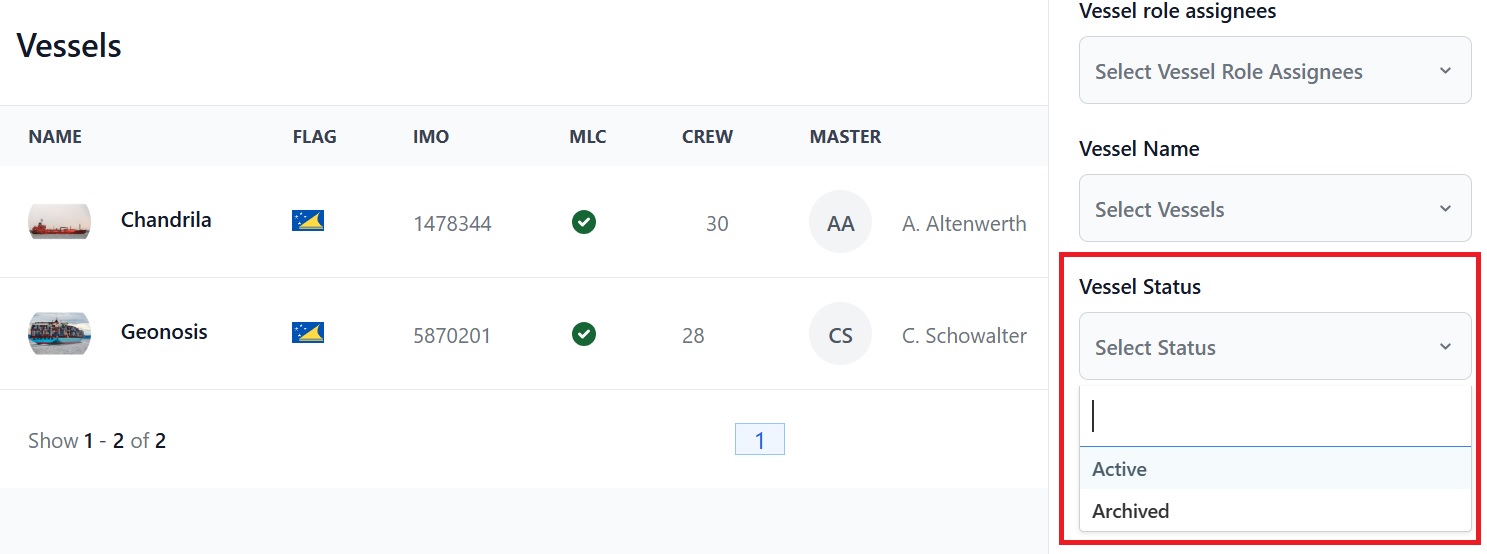 Screenshot of Martide's maritime recruitment and maritime crew management system software