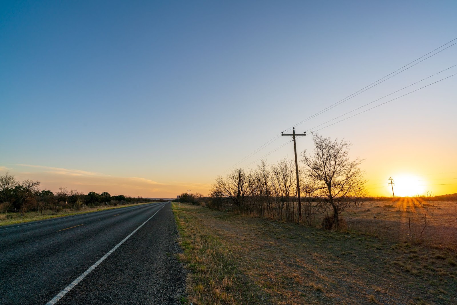 power lines in Texas