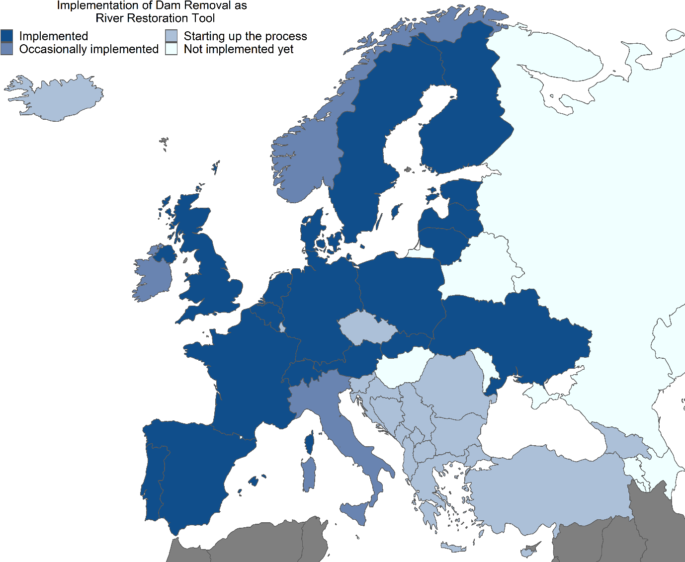 A map of europe with blue and grey colorsAI-generated content may be incorrect.