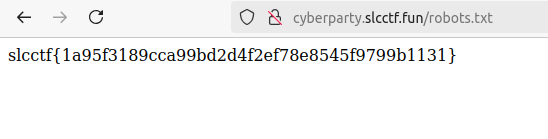 Флаг slcctf{1a95f3189cca99bd2d4f2ef78e8545f9799b1131}.