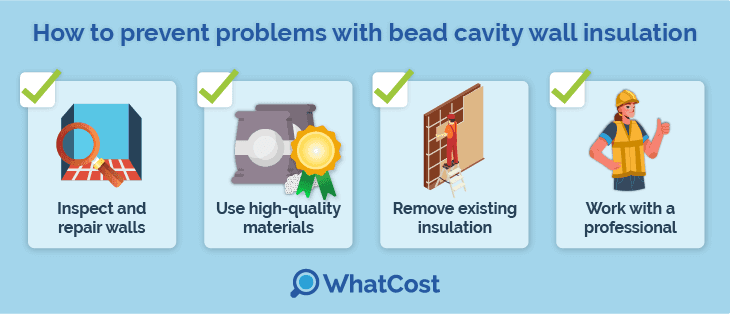 How to prevent problems with bead cavity wall insulation 