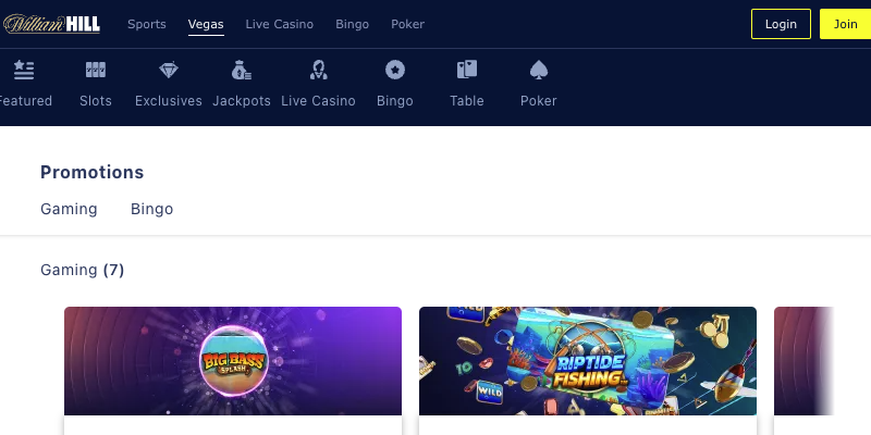 William Hill Vegas Bonus