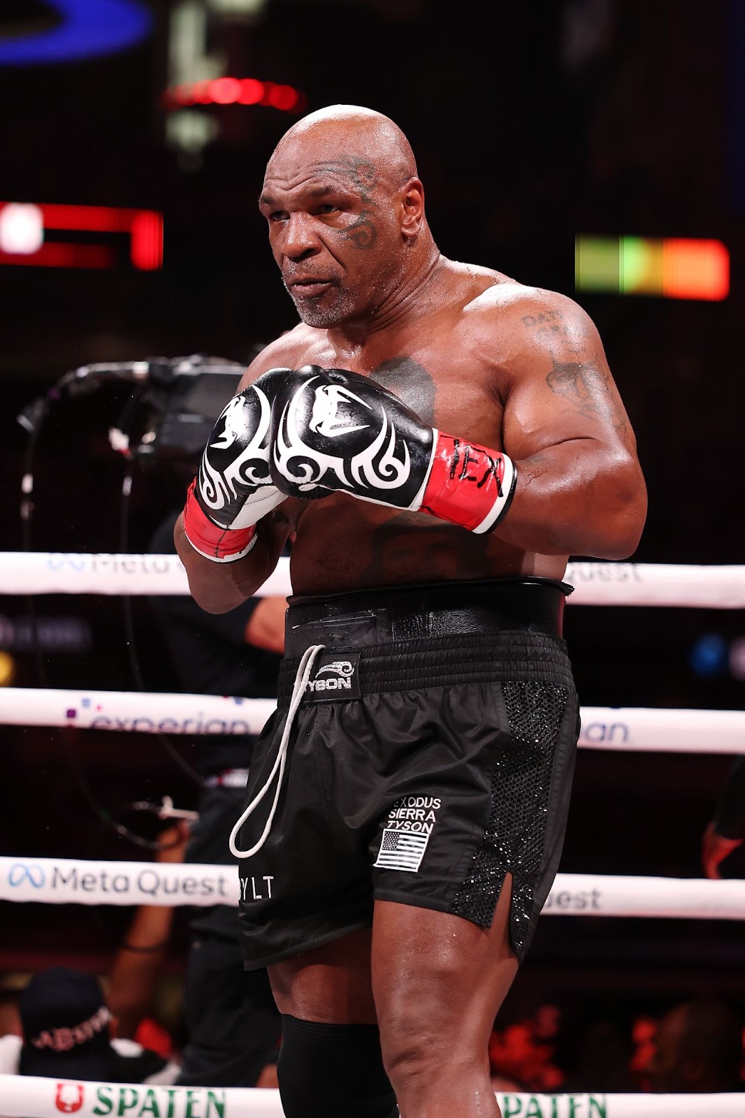 Mike Tyson during his fight against Jake Paul at AT&T Stadium on November 15, 2024, in Arlington, Texas. | Source: Getty Images