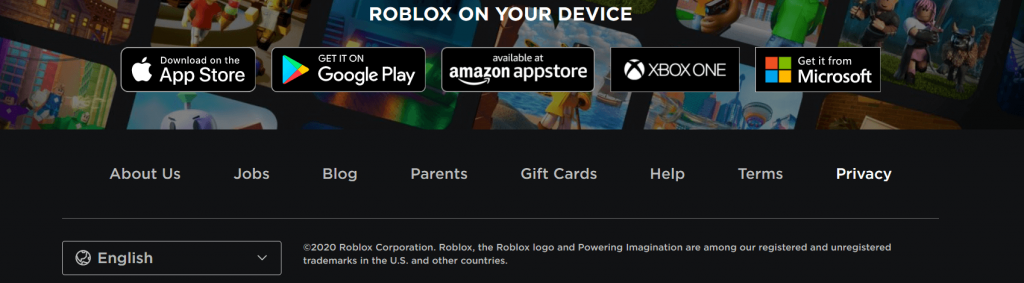 Footer Design Roblox