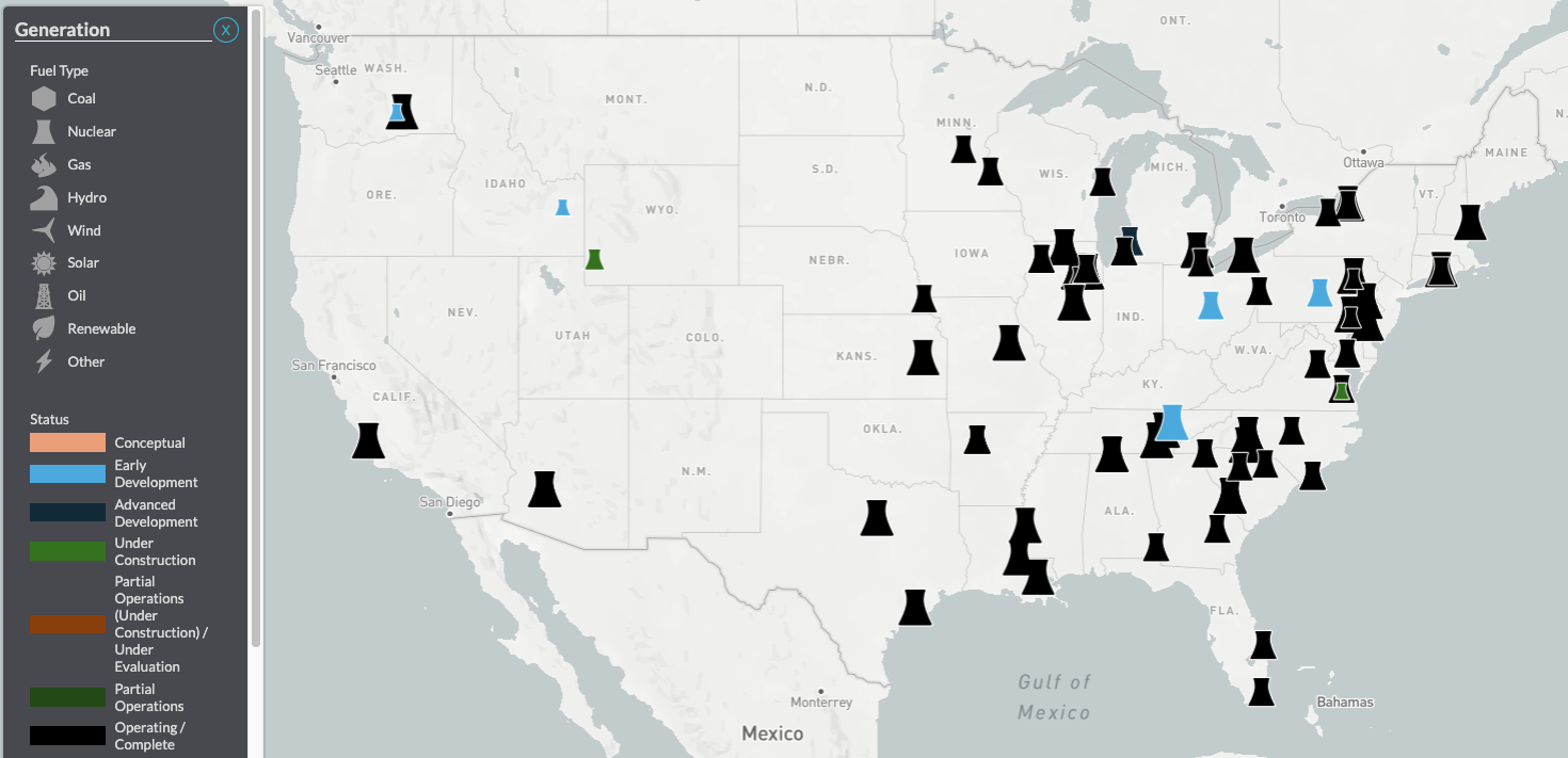 how many nuclear power plants are in the US