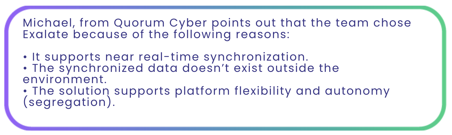 Quorum Cyber: Exalate review