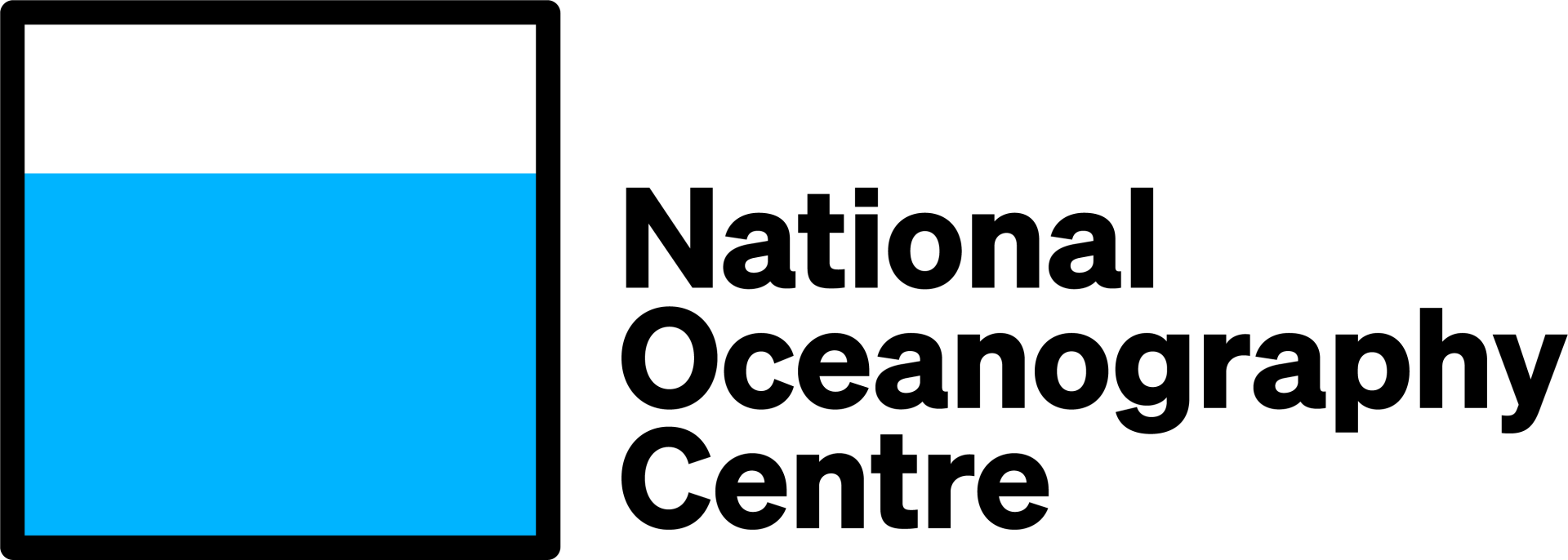 A full colour version with black text of the National Oceanography Centre logo
